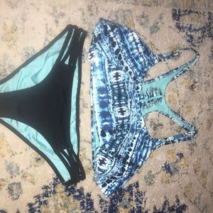 A beautiful shades of blue bikini